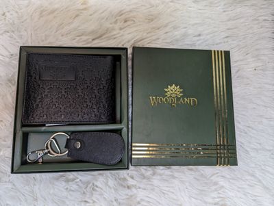 With Key Ring WOODLAND Wallet | Fireproof Original Leather_img_0