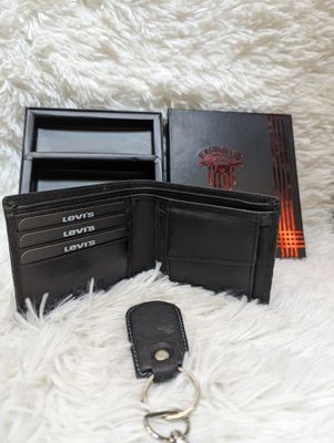 With Key Ring LEVI'S  BRAND New Wallet | Fireproof Original Leather_img_5