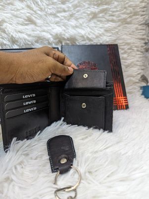 With Key Ring LEVI'S  BRAND New Wallet | Fireproof Original Leather_img_6