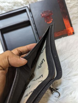 With Key Ring LEVI'S  BRAND New Wallet | Fireproof Original Leather_img_7