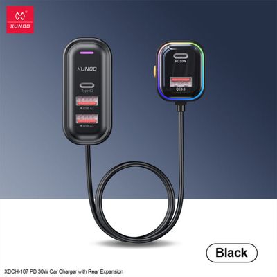 XUNDD XDCH-107 PD30W Car Charger with Rear Expansion_img_3