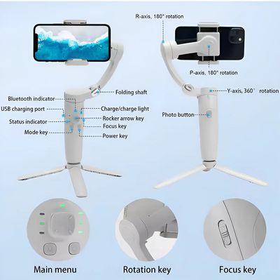 M1 3-Axis Smartphone Gimbal Stabilizer ._img_1
