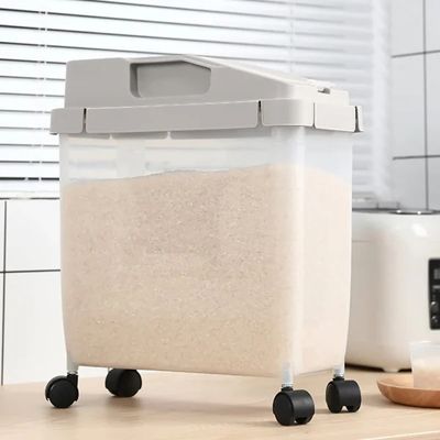 Trolly Rice Storage/Movable Food Container_img_0