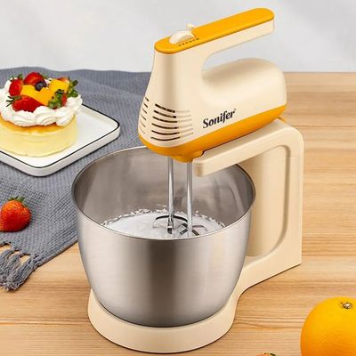 Sonifer Stand Mixer SF-7029 (150W, 3.5L) Stainless Steel Bowl 5 Speeds Automatic Electric Mixer_img_0