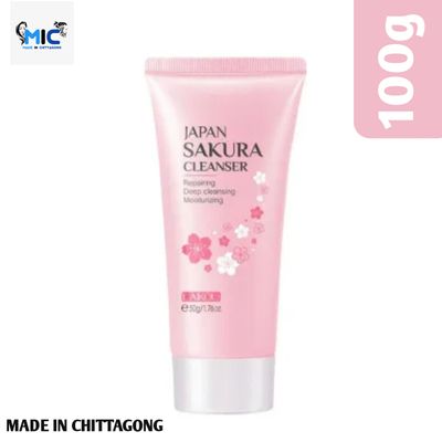LAIKOU Sakura Cleanser Face Wash - 50g_img_1