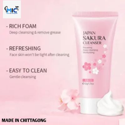LAIKOU Sakura Cleanser Face Wash - 50g_img_2