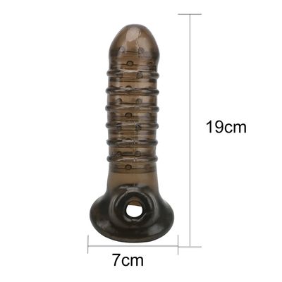 Penis Ring Condom Reusable Penis Sleeve Dick Enlargement Erotic Penis Extender Delayed Ejaculation Adult Sex Toys for Men 18_img_1