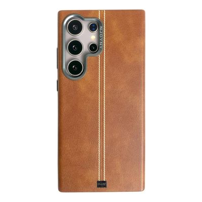 Jazz Retro Car Line Leather Magnetic Case For Samsung_img_0