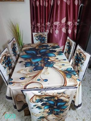 চমৎকার 3D প্রিন্টেড টেবিল ক্লথ সেট:_img_4
