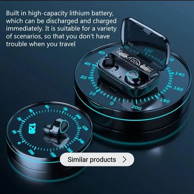 M10 TWS LED Digital Display BT 5.3 Earbud Sports Music True Game Wireless Earphones_img_3