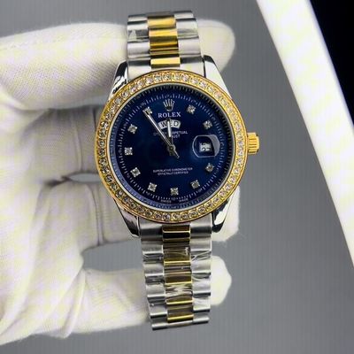Rolex Quartz Movement Stainless Steel Analog Watch for Men_img_0