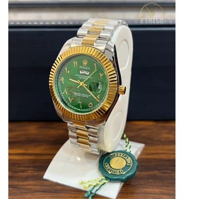 Rolex Quartz Movement Stainless Steel Analog Watch for Men_img_0
