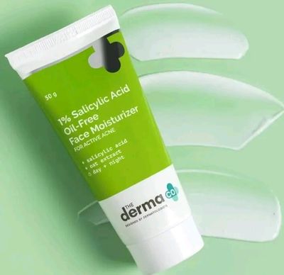 The Derma Co. 1% Salicylic Acid Oil Free Daily Face Moisturizer (for active acne)_img_0