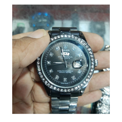 Rolex Quartz Movement Stainless Steel Analog Watch for Men_img_3