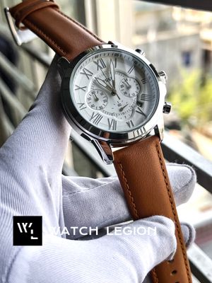 FOSSIL Q MUSTARD BELT SILVER CASE WHITE DIAL_img_0