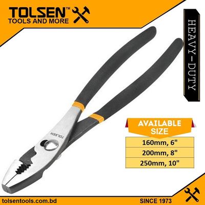 TOLSEN Slip Joint Pliers  (6" | 8" | 10") Industrial Grade, Dipped Handle, Model: 10311 | 10313 | 10314_img_0