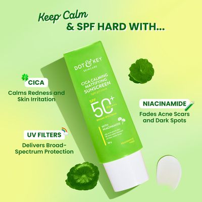 Dot & key Cica & Niacinamide Mattifying Sunscreen SPF 50+ PA++++_img_2