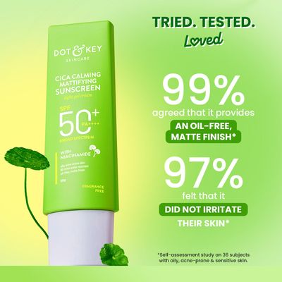 Dot & key Cica & Niacinamide Mattifying Sunscreen SPF 50+ PA++++_img_4