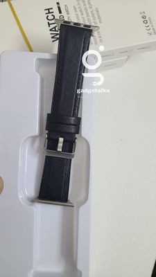 49mm Leather Strap for smartwatch- Black_img_0
