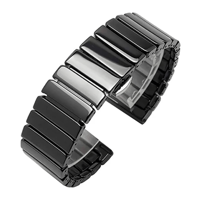 22mm Ceramic Strap for smartwatch-Black_img_0