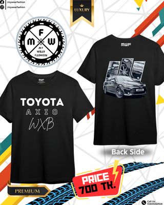 Toyota Axio WXB Premium T-shirt || Tees_img_0