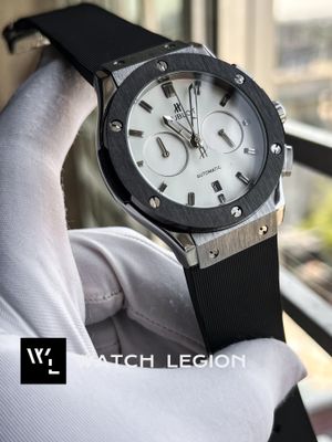 HUBLOT CLASSIC FUSION SILICONE BLACK BEZEL WHITE DIAL_img_0