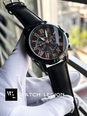 FOSSIL Q BLUE BELT BLACK CASE BLACK DIAL ROSE GOLD DIGIT_img_0