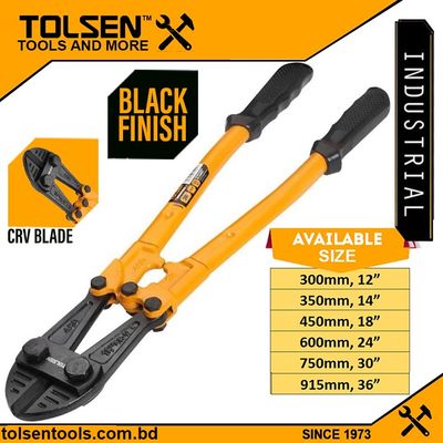 TOLSEN Industrial Bolt Cutter (12" | 14" | 18" | 24" | 30" | 36") Cr-V Black Finish_img_0