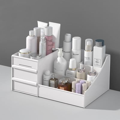 Plastic Cosmetic Drawer Container Makeup Organizer Box For Storage Make Up Jewelry Nail Holder Home Desktop Sundry Storage Case_img_3