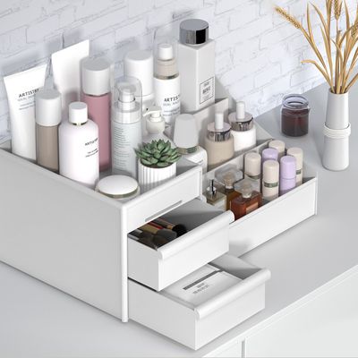 Plastic Cosmetic Drawer Container Makeup Organizer Box For Storage Make Up Jewelry Nail Holder Home Desktop Sundry Storage Case_img_4