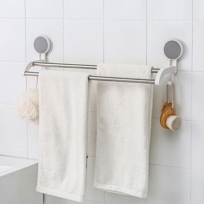 Bathroom Vanities Storage Holders Wall Mounted Storage Racks Bathroom Racks Adhesive Metal Towel Rack_img_2