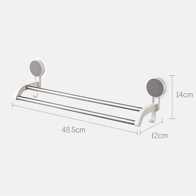 Bathroom Vanities Storage Holders Wall Mounted Storage Racks Bathroom Racks Adhesive Metal Towel Rack_img_3