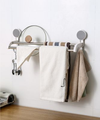 Bathroom Vanities Storage Holders Wall Mounted Storage Racks Bathroom Racks Adhesive Metal Towel Rack_img_7
