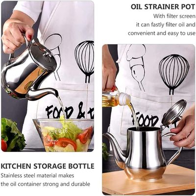 Stainless Steel Oil Pot Or Tea Pot for Kitchen_img_4