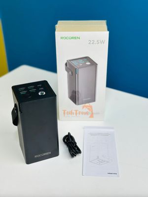 Rocoren 50,000mAh 22.5W Power Bank With Fast Charging 6 Ports USB + Type-C Powerbank With Flashlight_img_0