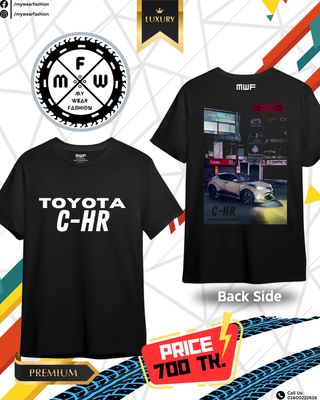 Toyota CHR White Premium T-shirt || Tees_img_0