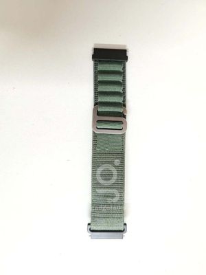 Pin Lock Fabric Stap For Smart Watch-20mm -Green Color_img_0