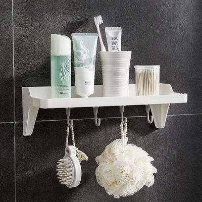 Adhesive Bathroom Shower Caddy No Drilling Installation 6.6 Lbs Bearing Weight Bathroom Shelf Kitchen Holder for Soap Shampoo Shower Gel Towels_img_4