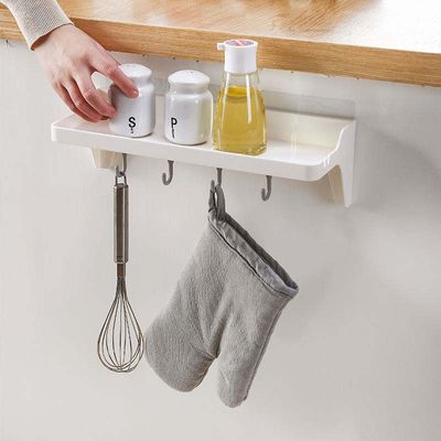 Adhesive Bathroom Shower Caddy No Drilling Installation 6.6 Lbs Bearing Weight Bathroom Shelf Kitchen Holder for Soap Shampoo Shower Gel Towels_img_5