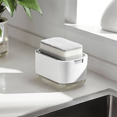 Dish Soap Dispenser for Kitchen Large Capacity Dish Soap Dispenser Convenient Kitchen Soap Dispenser with Sponge Holder 2-in 1 Soap Dispenser for Kitchen Innovation Kitchen Soap Dispenser_img_5