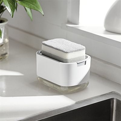 Dish Soap Dispenser for Kitchen Large Capacity Dish Soap Dispenser Convenient Kitchen Soap Dispenser with Sponge Holder 2-in 1 Soap Dispenser for Kitchen Innovation Kitchen Soap Dispenser_img_10