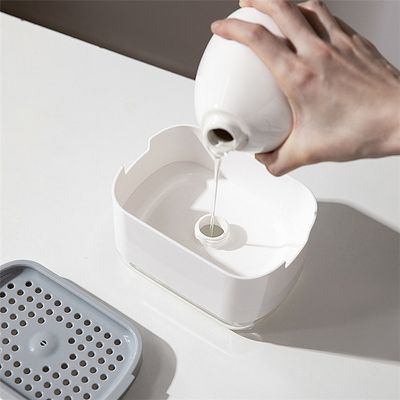 Dish Soap Dispenser for Kitchen Large Capacity Dish Soap Dispenser Convenient Kitchen Soap Dispenser with Sponge Holder 2-in 1 Soap Dispenser for Kitchen Innovation Kitchen Soap Dispenser_img_12