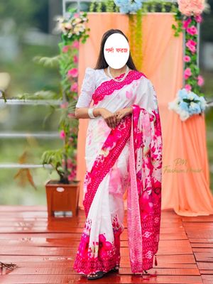 চান্দেরী সিল্ক ডিজিটাল প্রিন্ট শাড়ি_img_1
