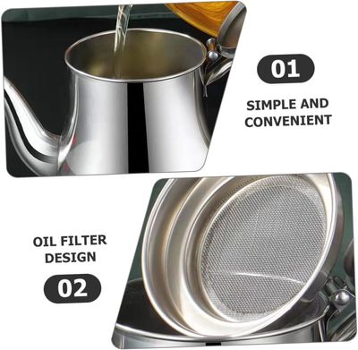 Stainless Steel Oil Pot Or Tea Pot for Kitchen_img_1