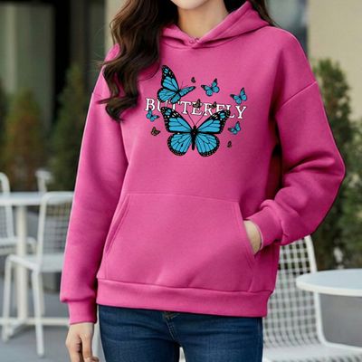 Premium Comfortable Printed Ladies Winter Hoodie_img_0