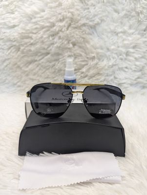 Polarize Mercedes-Benz Premium Luxury Men Sunglass  Gold_img_1