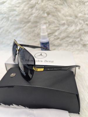 Polarize Mercedes-Benz Premium Luxury Men Sunglass  Gold_img_2