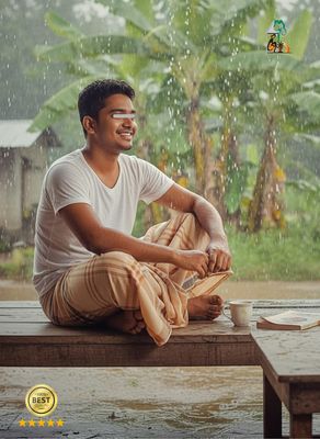 Authentic Sirajganj Cotton Lungi - Cream Check_img_0