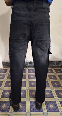 Premium Jeans Cargo ( Black Torns )_img_6