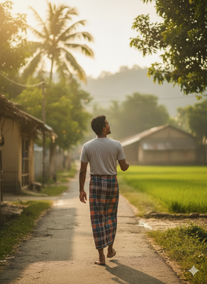 Authentic Sirajganj Cotton Lungi - Multi-Check Design_img_0